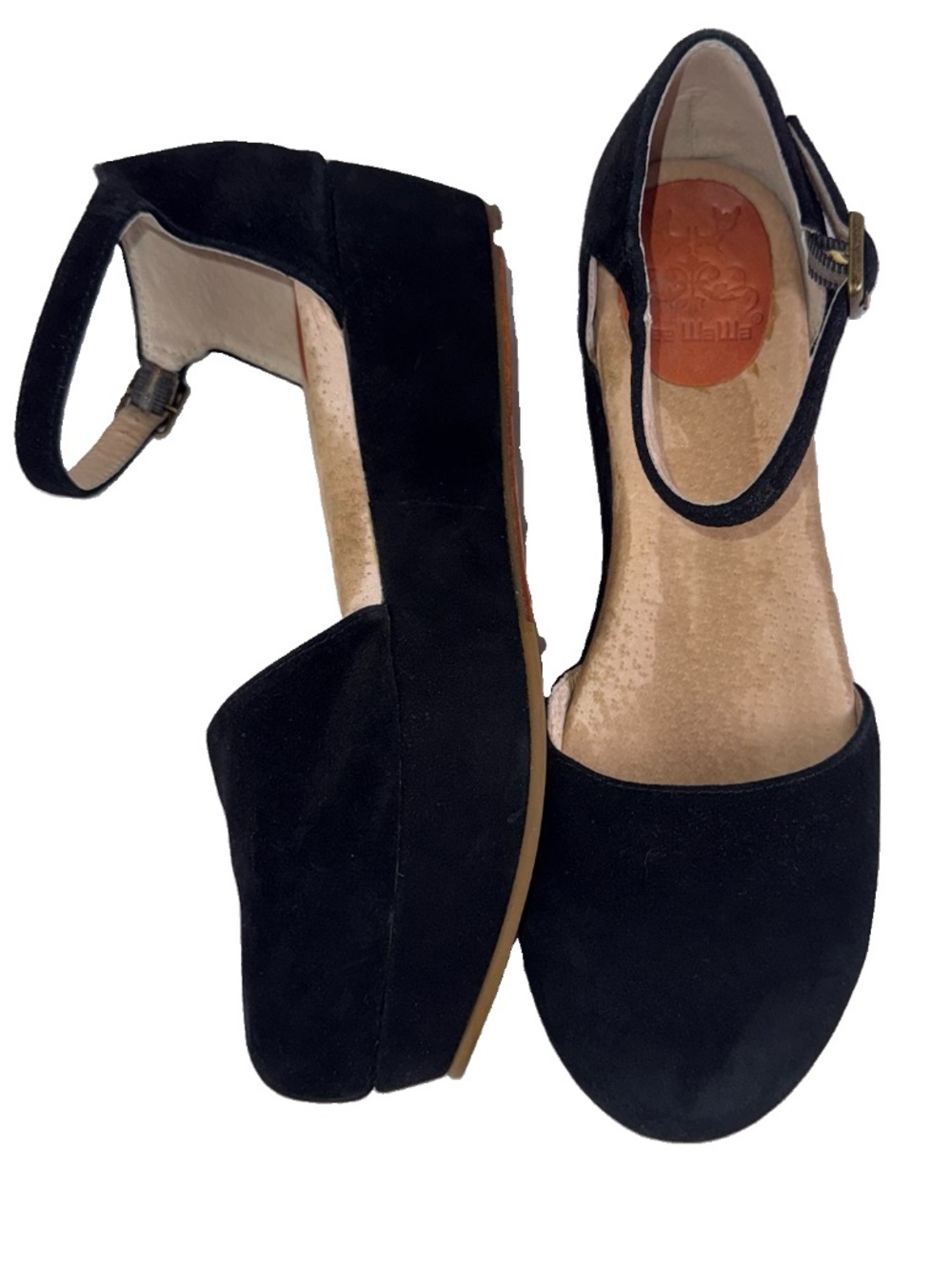 Gee WaWa Anthropologie US9 Daphne Platform Ankle Strap Wedges Shoe Sandal NEW